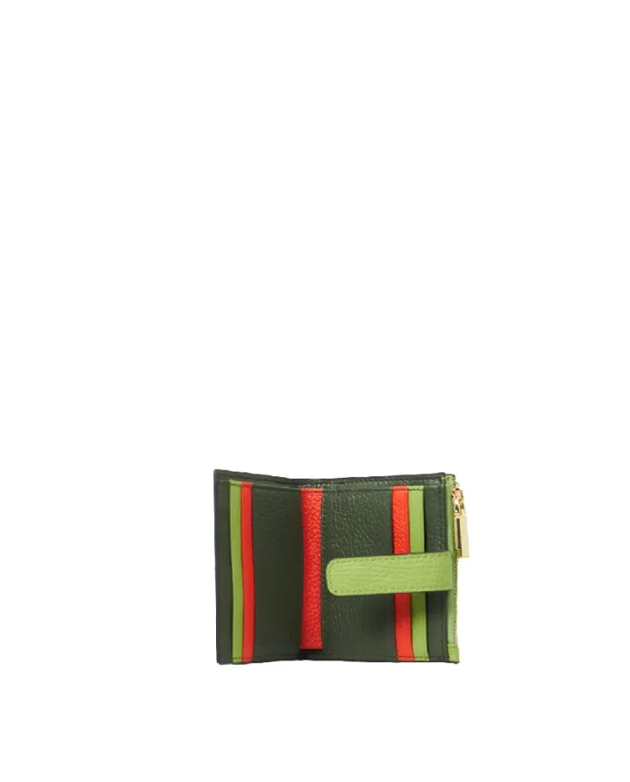 Coccinelle Portafoglio piccolo pelle Metallic tricolor Verde/Multicolor Coccinelle Portafoglio piccolo pelle Metallic tricolor Verde/Multicolor