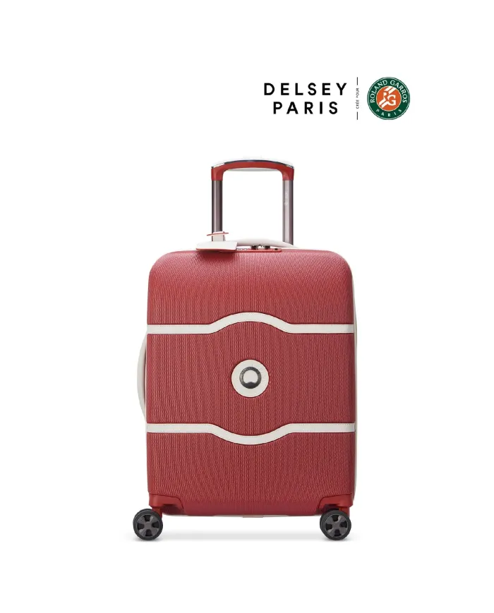 Delsey Trolley bagaglio a mano Chatelet 2 Roland Garros Mattone Delsey Trolley bagaglio a mano Chatelet 2 Roland Garros Mattone