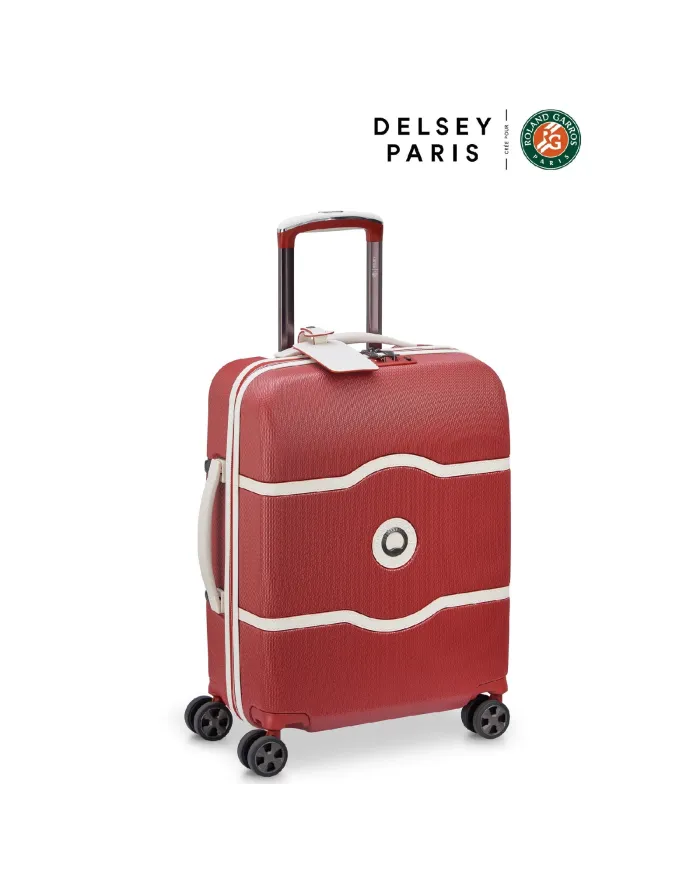 Delsey Trolley bagaglio a mano Chatelet 2 Roland Garros Mattone Delsey Trolley bagaglio a mano Chatelet 2 Roland Garros Mattone
