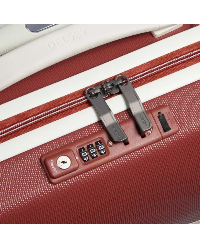 Delsey Trolley bagaglio a mano Chatelet 2 Roland Garros Mattone Delsey Trolley bagaglio a mano Chatelet 2 Roland Garros Mattone