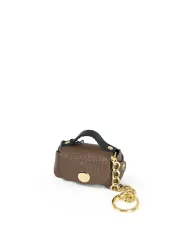 Visona Portachiavi mini borsa Marrone