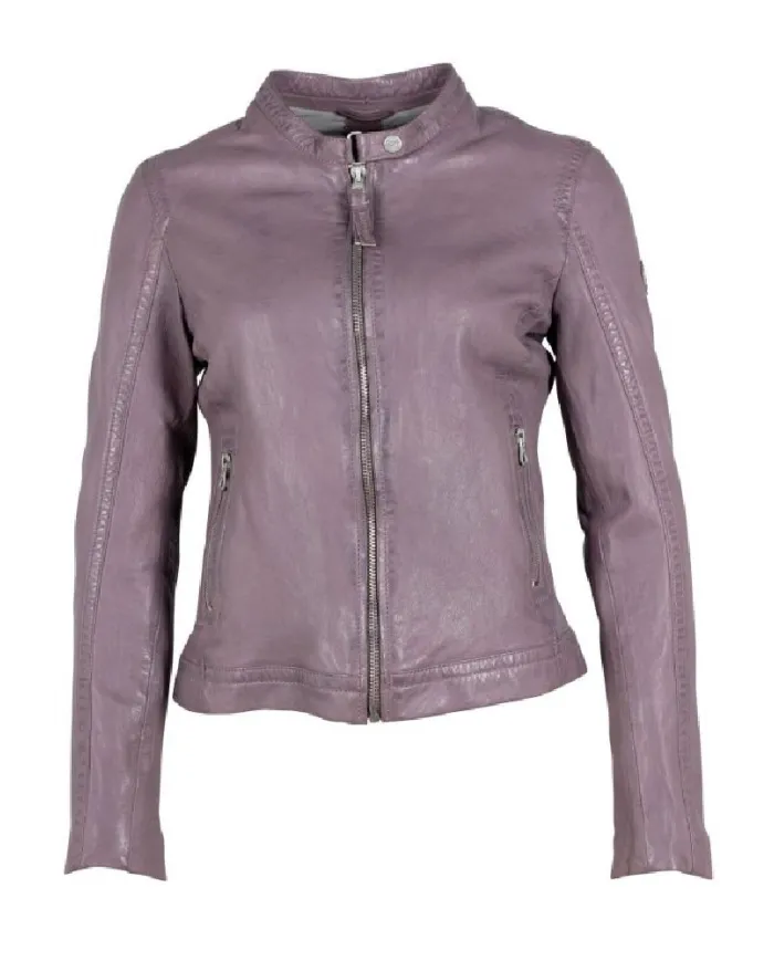 Gipsy Giacca donna in pelle Lilla