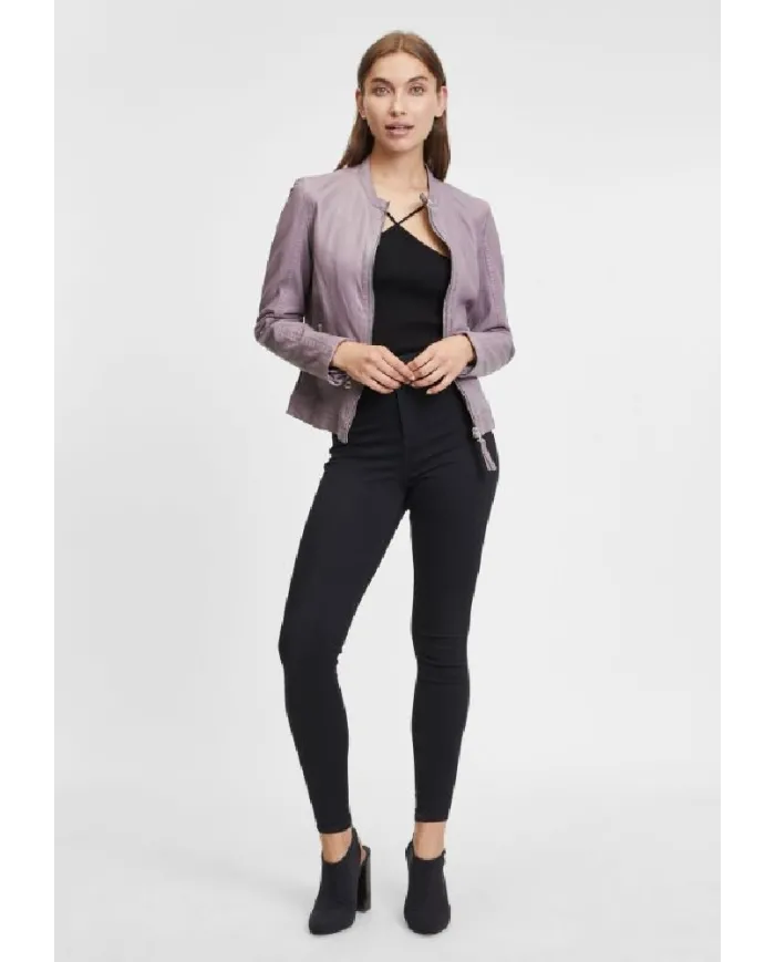 Gipsy Giacca donna in pelle Lilla