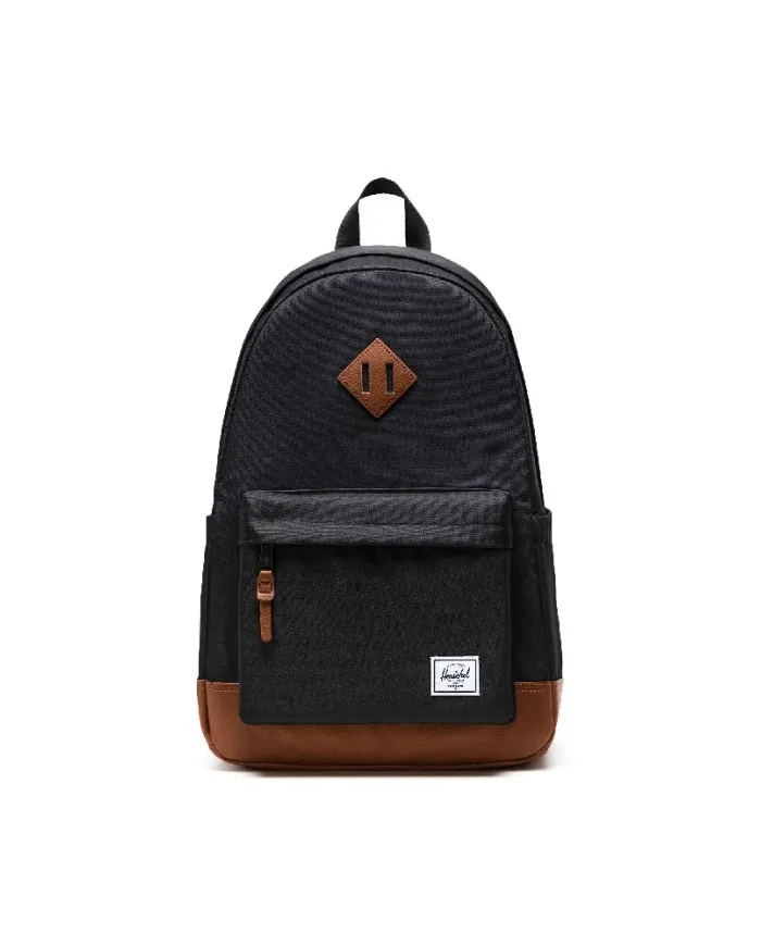 Herschel Zaino tessuto Heritage Nero/Cuoio