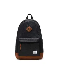 Herschel Zaino tessuto Heritage Nero/Cuoio