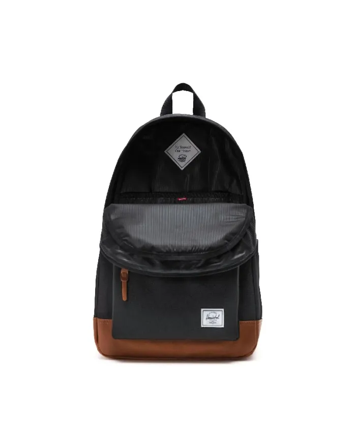 Herschel Zaino tessuto Heritage Nero/Cuoio