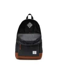 Herschel Zaino tessuto Heritage Nero/Cuoio