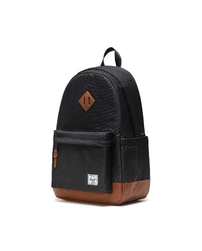 Herschel Zaino tessuto Heritage Nero/Cuoio