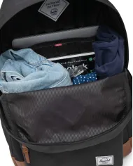 Herschel Zaino tessuto Heritage Nero/Cuoio