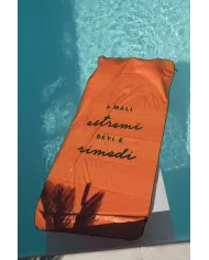 NASSAU Telo mare arancione con custodia Nassau