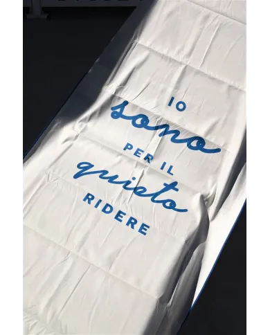 NASSAU Telo mare azzurro con custodia Nassau Beige/Blu