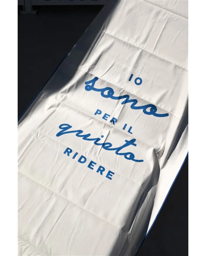 NASSAU Telo mare azzurro con custodia Nassau Beige/Blu