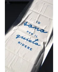 NASSAU Telo mare azzurro con custodia Nassau Beige/Blu