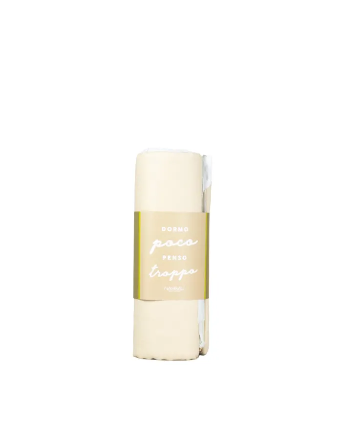 NASSAU Telo mare beige e giallo con custodia Nassau Beige/Giallo
