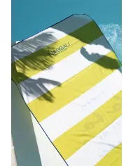 NASSAU Telo mare beige e giallo con custodia Nassau Beige/Giallo