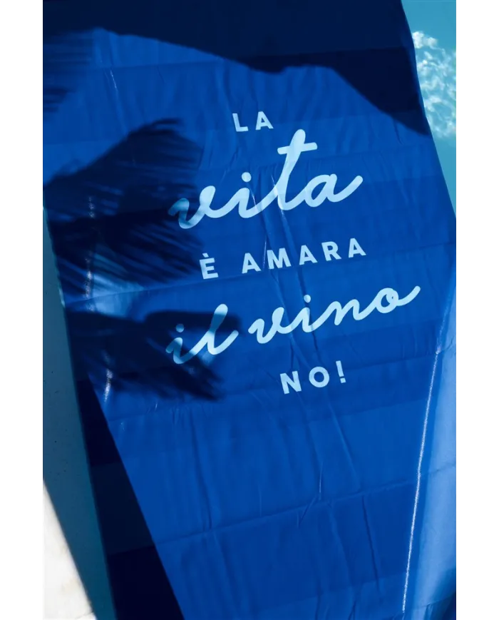 NASSAU Telo mare blu con custodia Nassau Blu elettrico