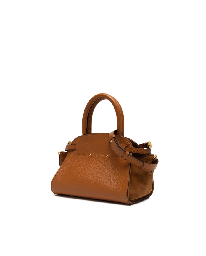 Gianni Chiarini Borsa a mano pelle e camoscio Farah Cuoio