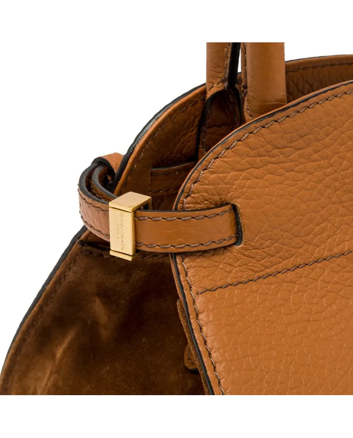 Gianni Chiarini Borsa a mano pelle e camoscio Farah Cuoio