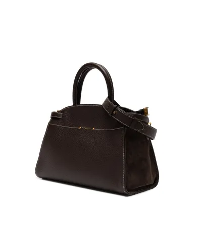 Gianni Chiarini Borsa grande pelle e camoscio Farah Testa moro