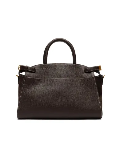 Gianni Chiarini Borsa grande pelle e camoscio Farah Testa moro