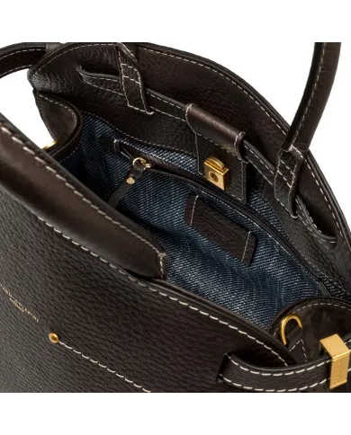 Gianni Chiarini Borsa grande pelle e camoscio Farah Testa moro