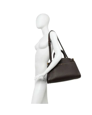 Gianni Chiarini Borsa grande pelle e camoscio Farah Testa moro