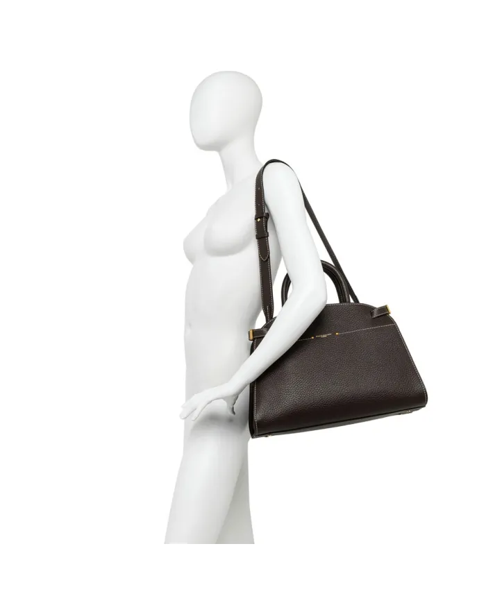 Gianni Chiarini Borsa grande pelle e camoscio Farah Testa moro