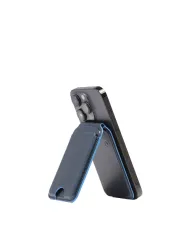 Piquadro Portacarte magsafe in pelle Blue square