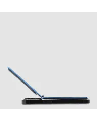 Piquadro Portacarte magsafe in pelle Blue square