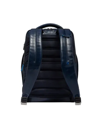 Piquadro Zaino pelle porta pc 15,6 Blue square