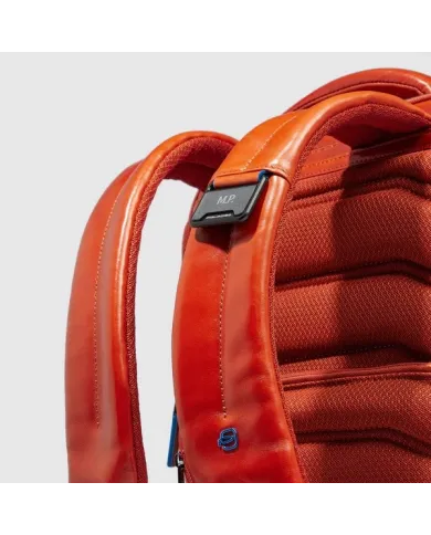 Piquadro Zaino pelle porta pc 15,6 Blue square