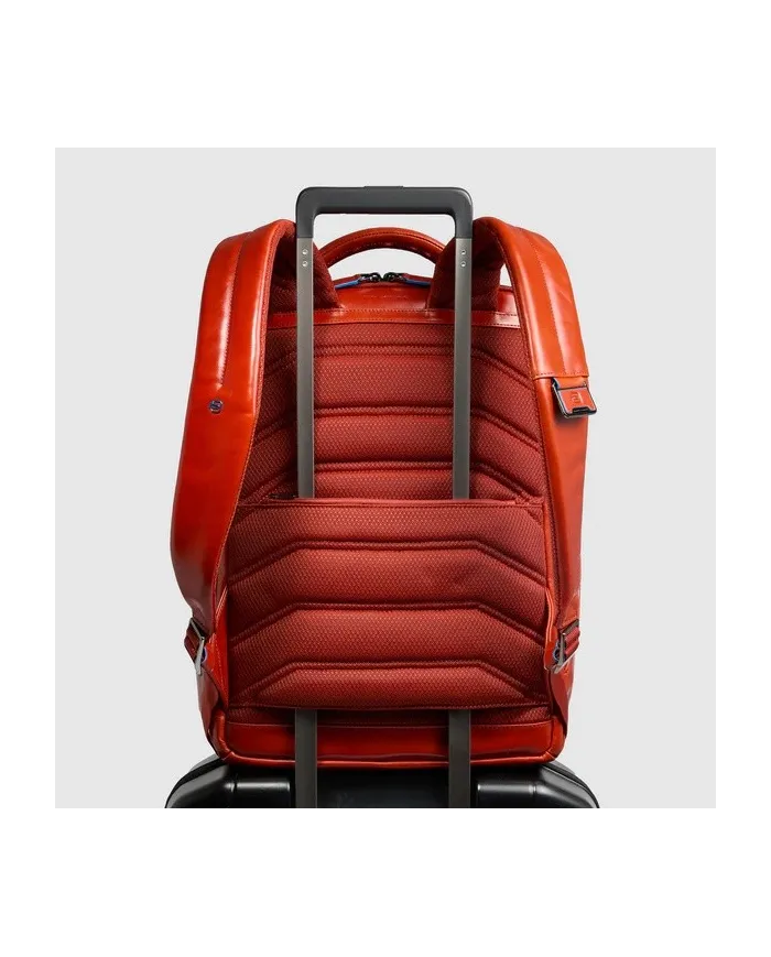 Piquadro Zaino pelle porta pc 15,6 Blue square