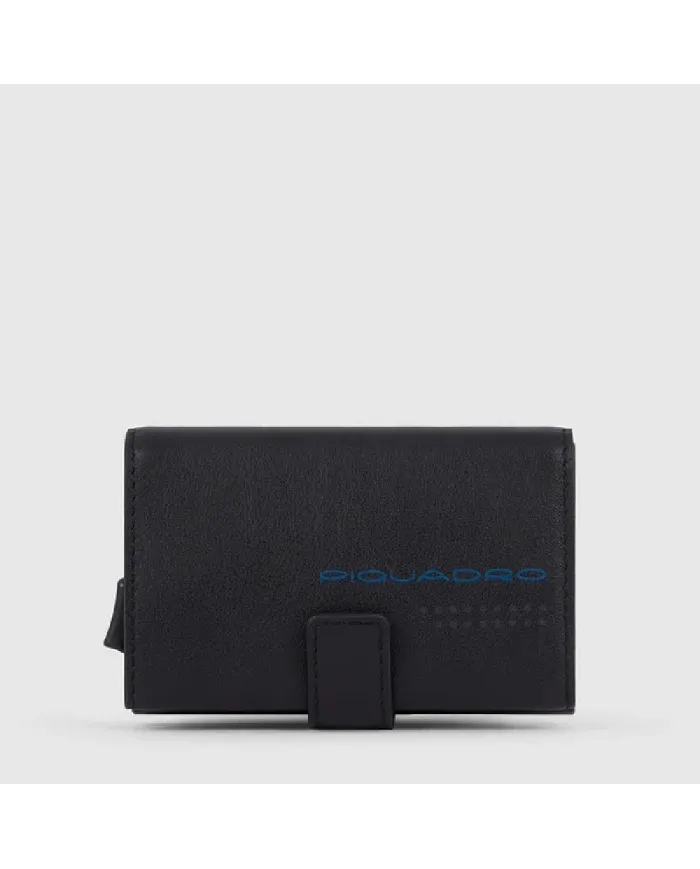 Piquadro Porta carte di credito con tasca banconote Urban Antracite