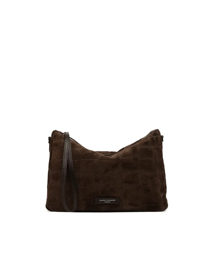 Gianni Chiarini Borsa grande scamosciata Nora pouch Testa moro