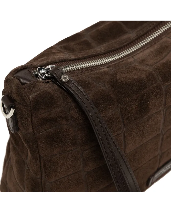 Gianni Chiarini Borsa grande scamosciata Nora pouch Testa moro