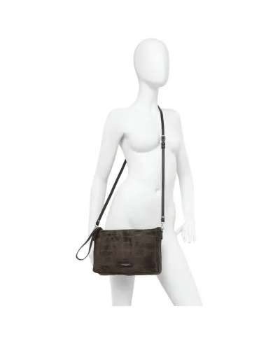 Gianni Chiarini Borsa grande scamosciata Nora pouch Testa moro
