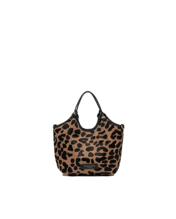 Gianni Chiarini Borsa piccola cavallino Dua Maculato/Nero