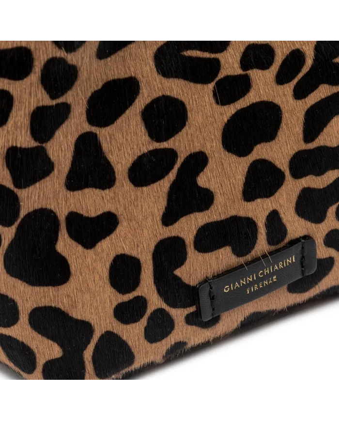 Gianni Chiarini Borsa piccola cavallino Dua Maculato/Nero