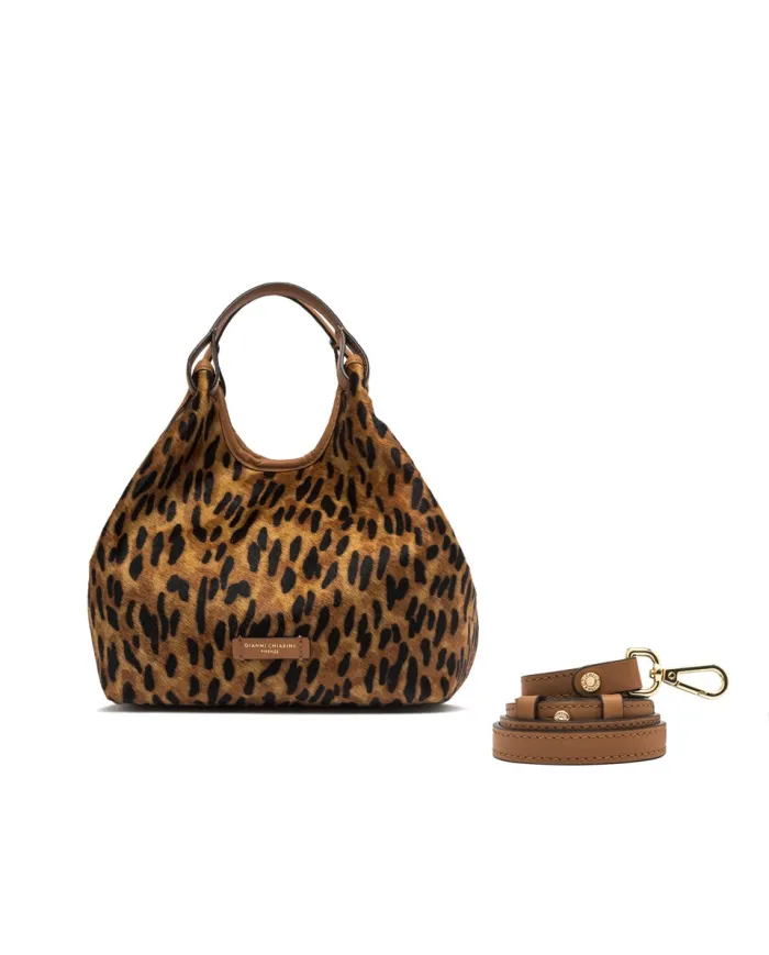 Gianni Chiarini Borsa media cavallino Dua Cuoio/Nero