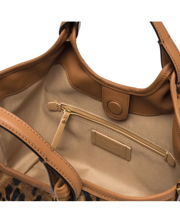 Gianni Chiarini Borsa media cavallino Dua Cuoio/Nero