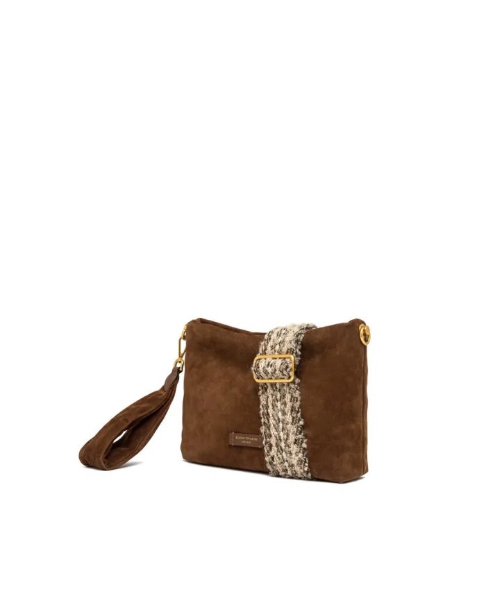 Gianni Chiarini Pochette in camoscio Brenda Cognac