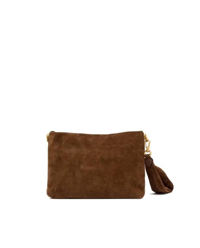Gianni Chiarini Pochette in camoscio Brenda Cognac