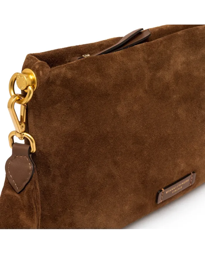 Gianni Chiarini Pochette in camoscio Brenda Cognac