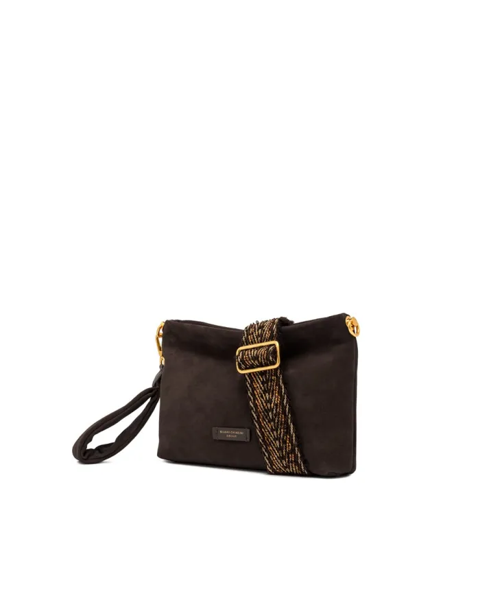 Gianni Chiarini Pochette in camoscio Brenda Testa moro