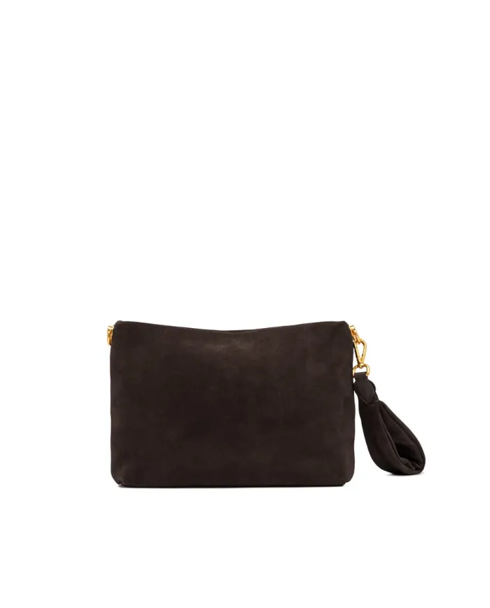 Gianni Chiarini Pochette in camoscio Brenda Testa moro