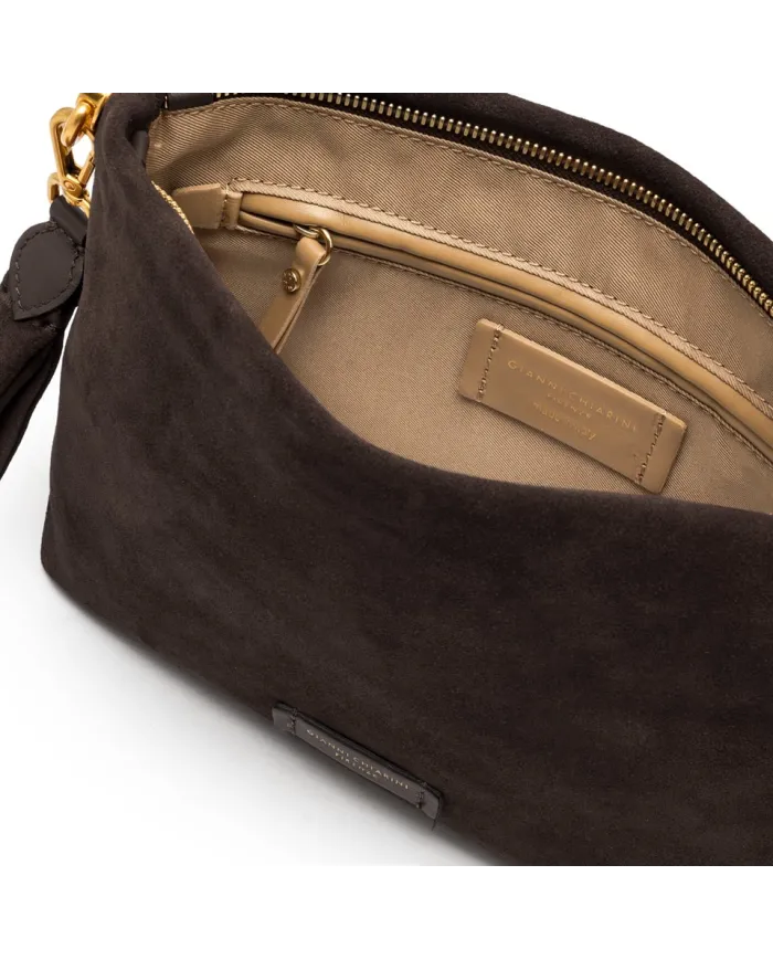 Gianni Chiarini Pochette in camoscio Brenda Testa moro