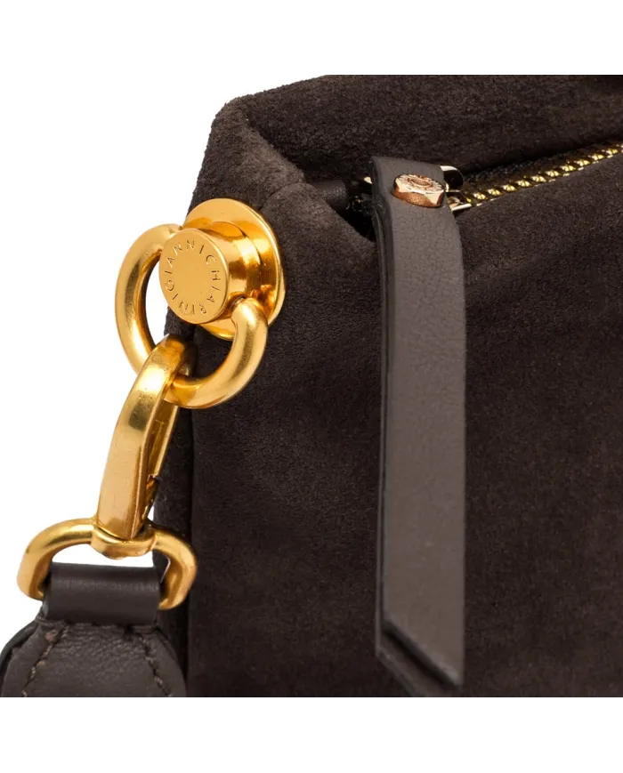 Gianni Chiarini Pochette in camoscio Brenda Testa moro