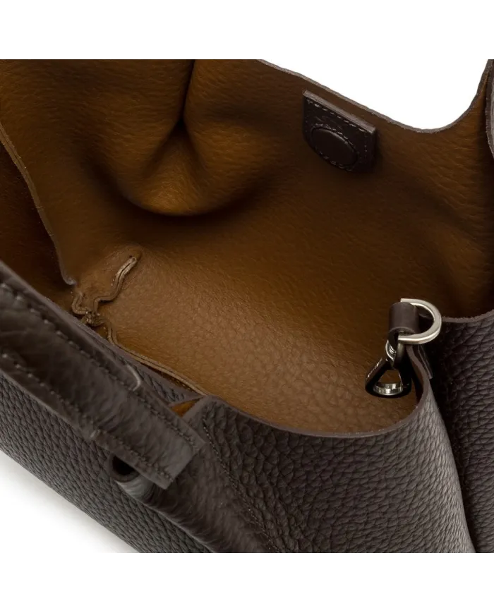 Gianni Chiarini Borsa a mano in pelle Dua Testa moro