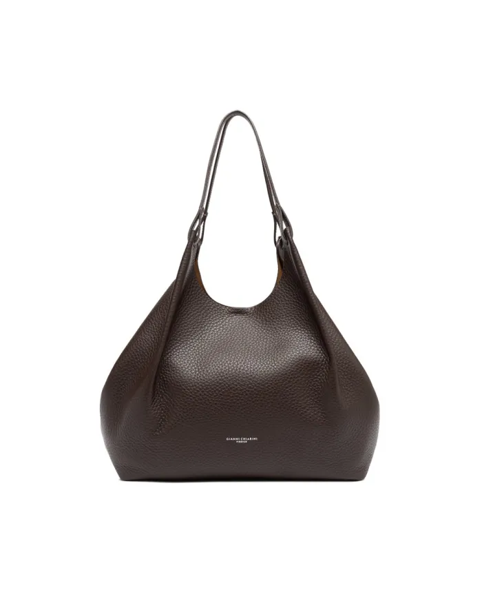 Gianni Chiarini Borsa grande in pelle Dua Testa moro