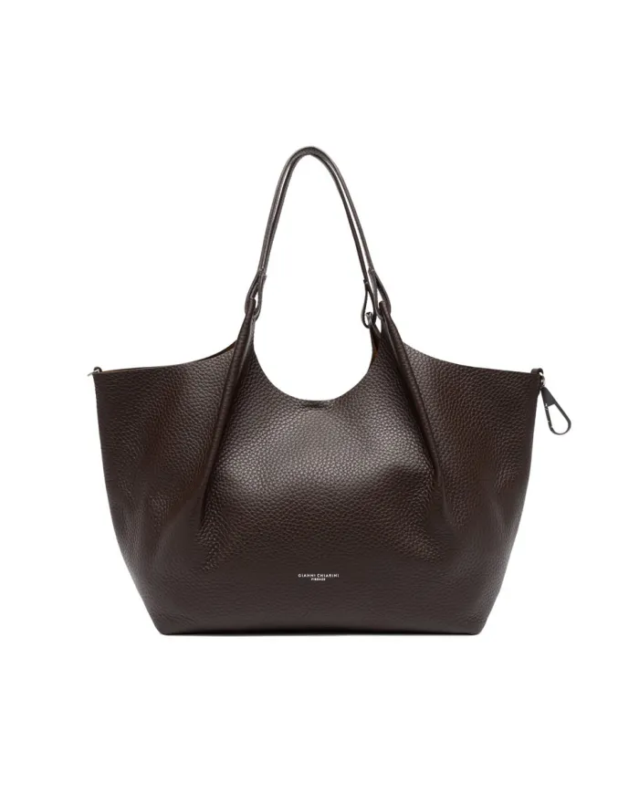 Gianni Chiarini Borsa grande in pelle Dua Testa moro